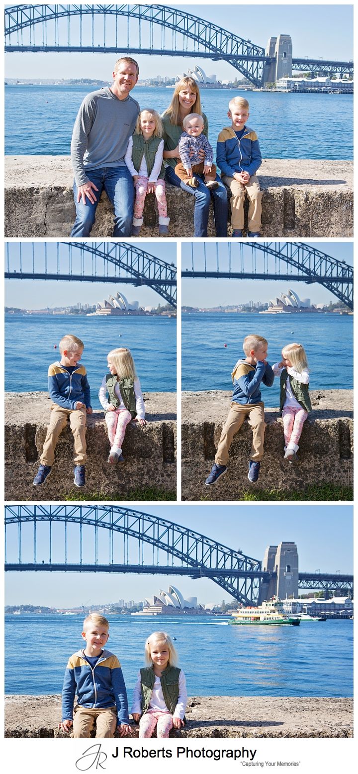 Overseas Visitors Family Portrait Photography Sydney Californian Family at Blues Point Sydney